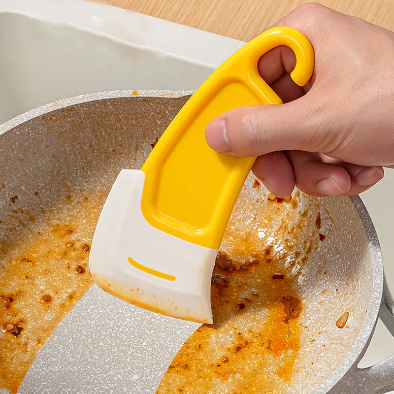 1/2/3Pcs Küche Schaber Öl Fleck Reinigung Silikon Spachtel Kuchen Backen Gebäck Gadgets Schmutzige Pfanne topf Gerichte Reiniger Werkzeuge – Detail 9