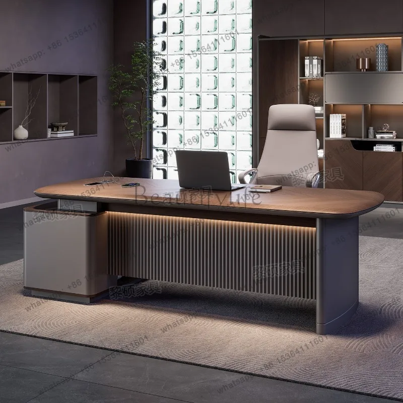 FG fashion Large size office desk luxury design Save space creative computer office desk executive meuble bureau home products