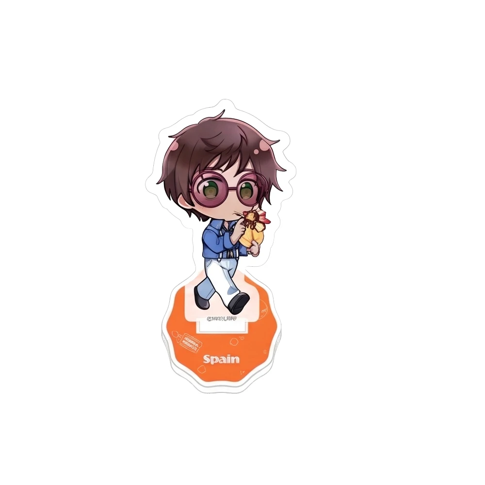 Hetalia World Stars Acrylic Stand Keychain Q Version Summer Travel China Prussia Russia Portugal Desktop Decor