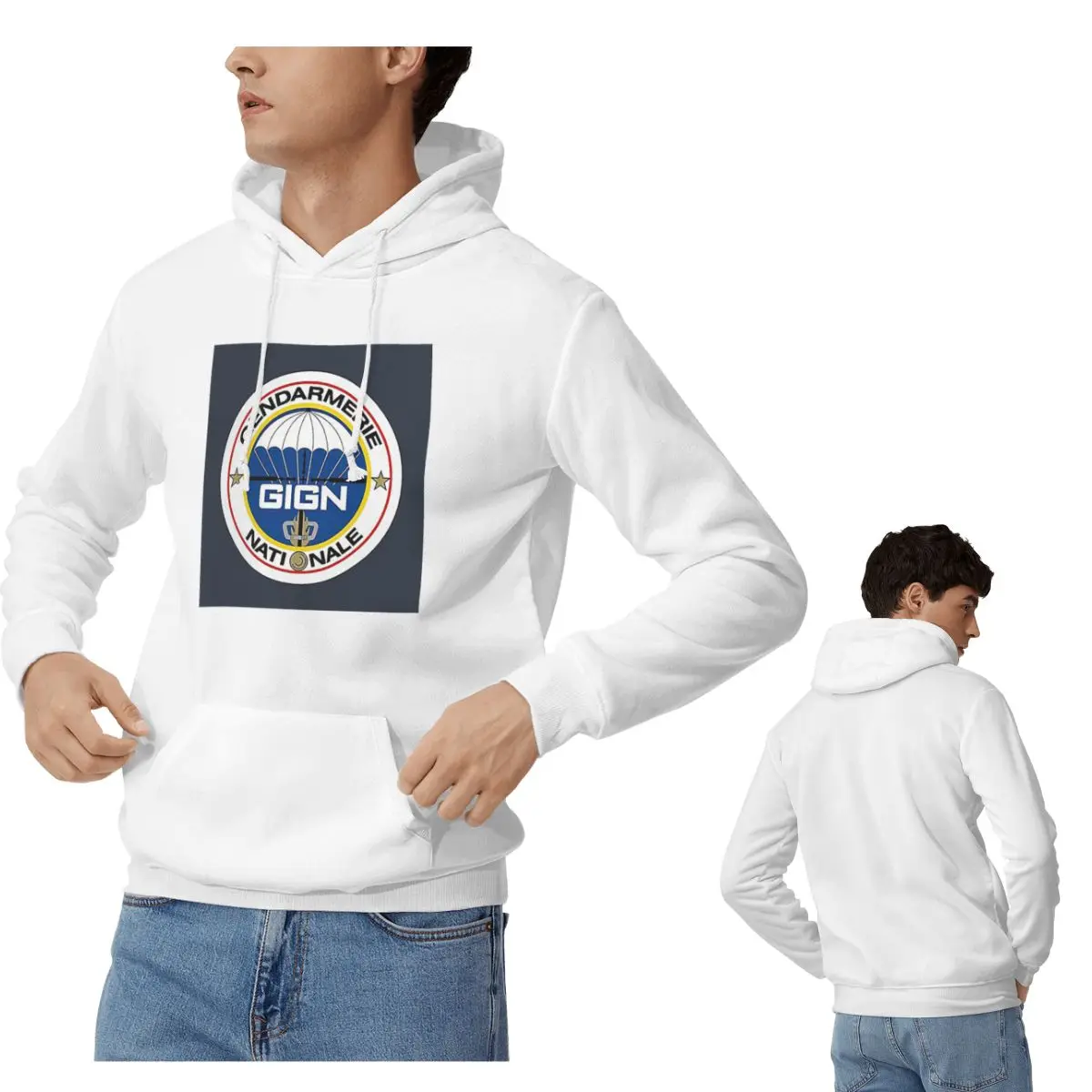 

Группа интересных национальных жандармерий - GIGN (Франция) Толстовки Мужчины Женщины Пуловеры Толстовки с длинным рукавом с капюшоном Осень Зима