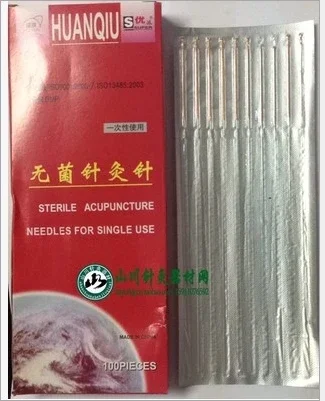 100Pcs 125/150mm 5,6 Cun Lengthen Huaqiu Acupuncture Needle Large Size Disposable Long Needle Awn Needle