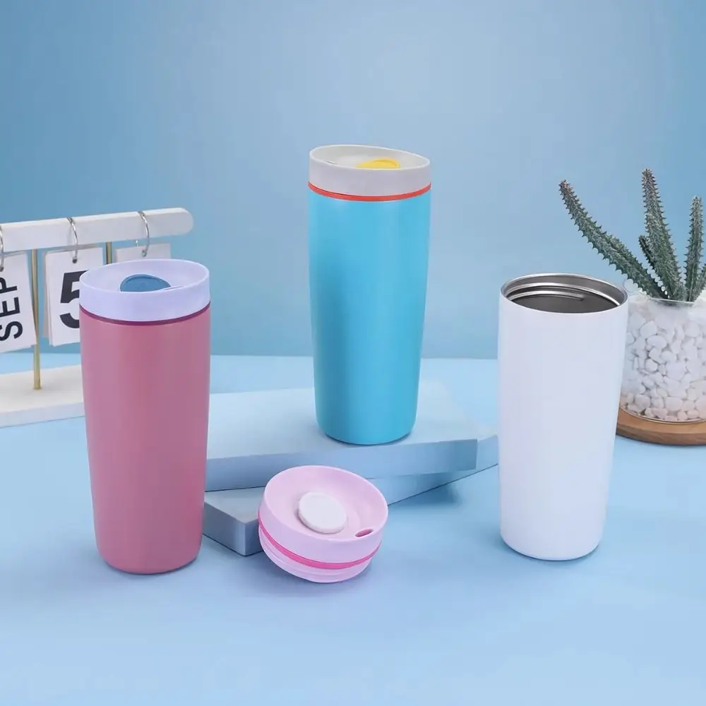 

Drinkware Stainless Steel Thermos Bottle Reusable Leak-Proof Sports Kettle Fashion Portable Vacuum Insulated Cup Travel