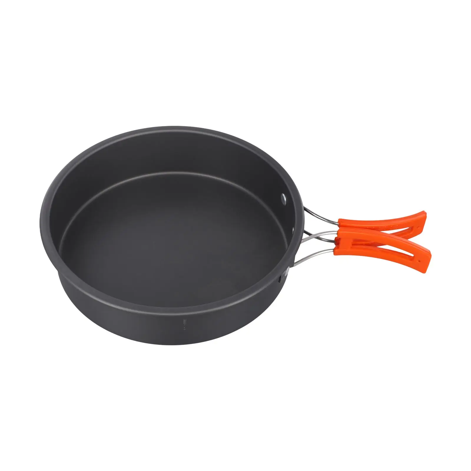 1pc Frying Pan Alumina Conducts Heat Quickly 2-3 People Camping Non-Stick Foldable Small Size Frying Pan Camping Cooking Pans - view 6