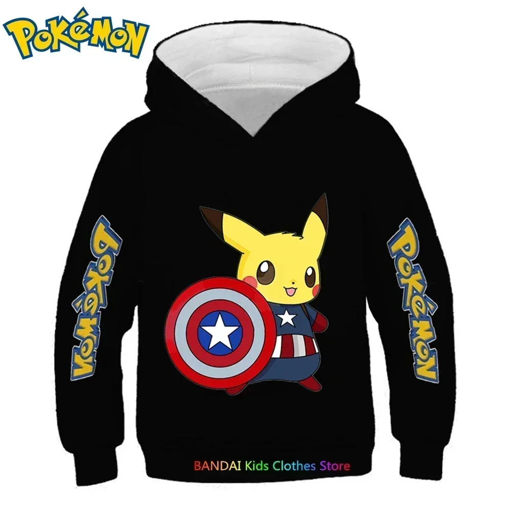 Kids Baby Boy Cute Hoodies Anime Stitch Cartoon Boys Girls Sweatshirts Spring and Autumnthin Coats Children's Hooded