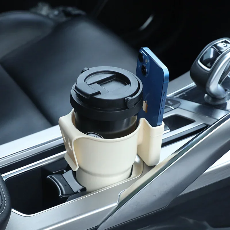 Car Cup Holder Mobile Phone Drinks Trash Can Multifunctional Tea Tray Air Vent Door Back Clip Armrest Storage Interior Bucket