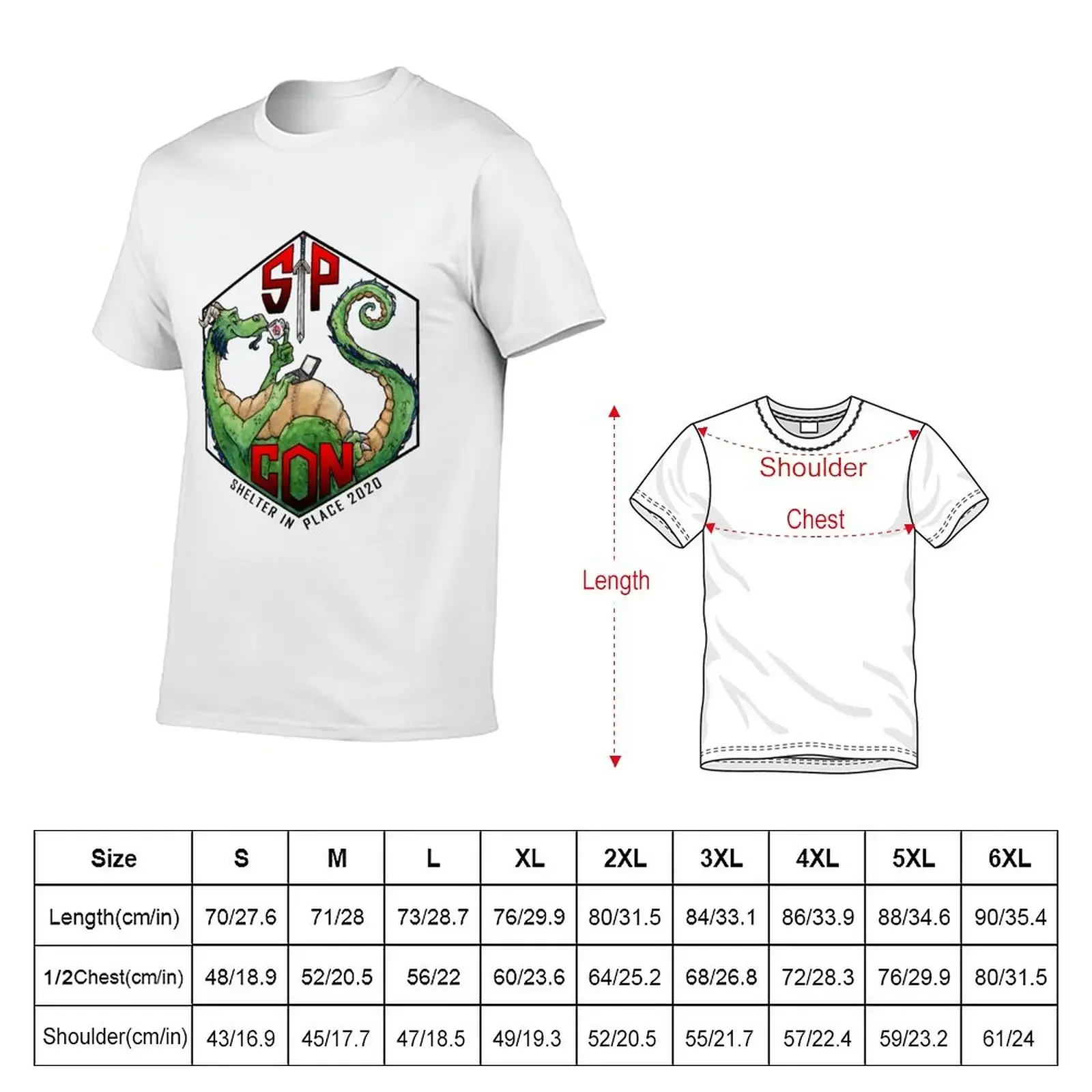 Shelter in Place SIPCON2020 Dragon T-Shirt tops quick-drying T-shirts for men cotton