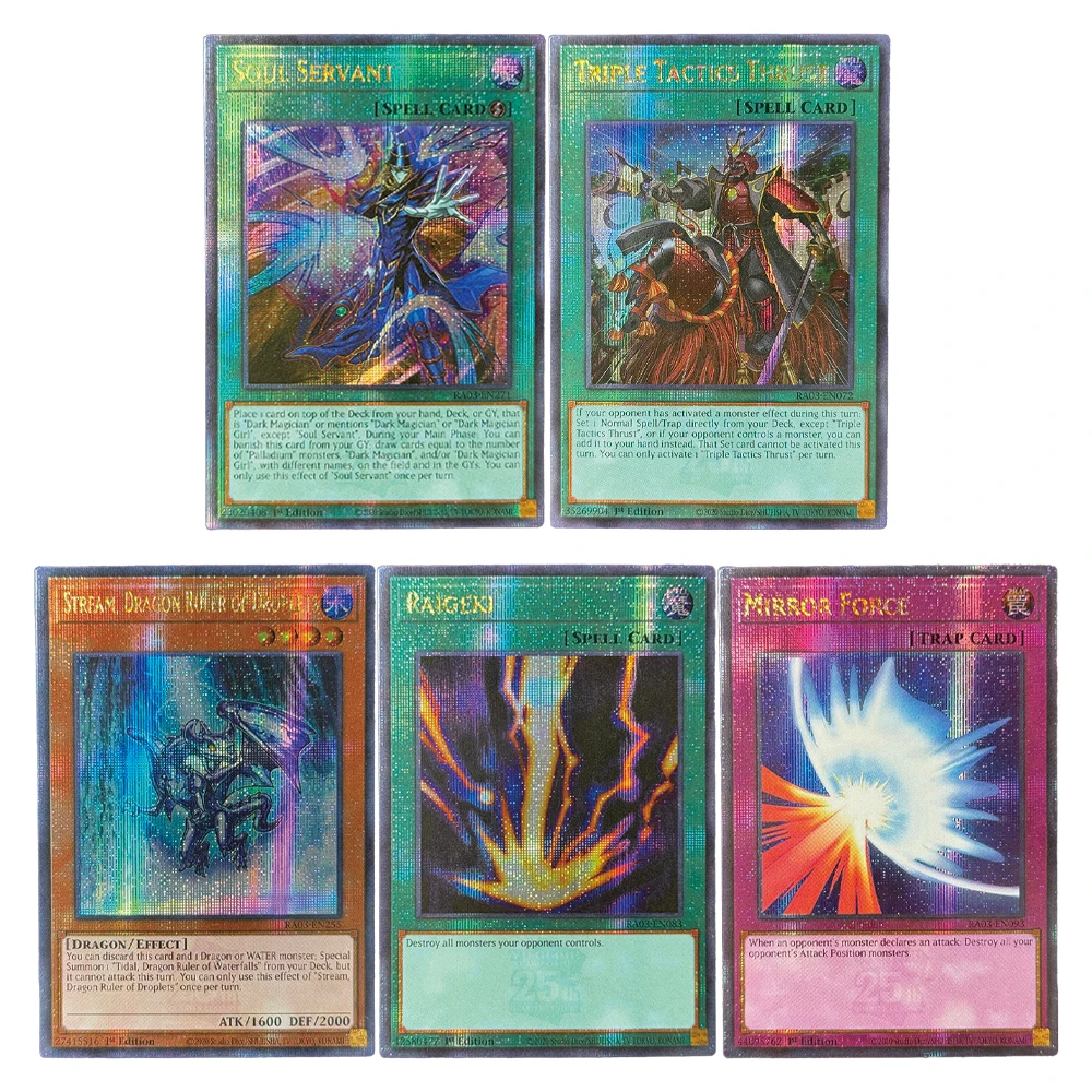 YuGiOh CardsQCR Quarter Century Bonanza Triple Tactics Thrust Soul Servant Soul Servant Raigeki Stream, Dragon Ruler of Droplets