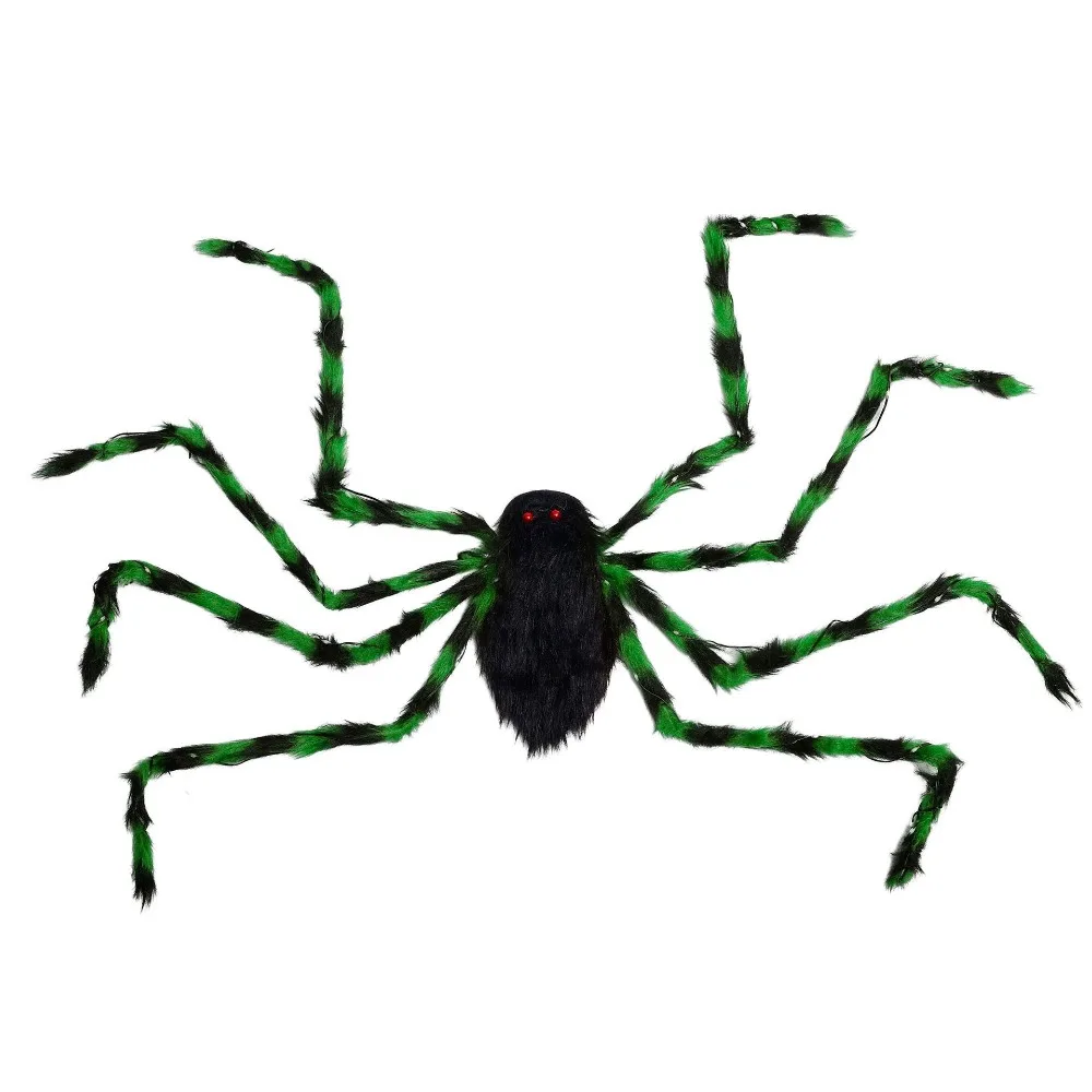 

LED Halloween Spider Backpack Stuffed Animal Dress Up Big Spider Decoration Decoration Artificial Plush Spider Bag Puppy Pet