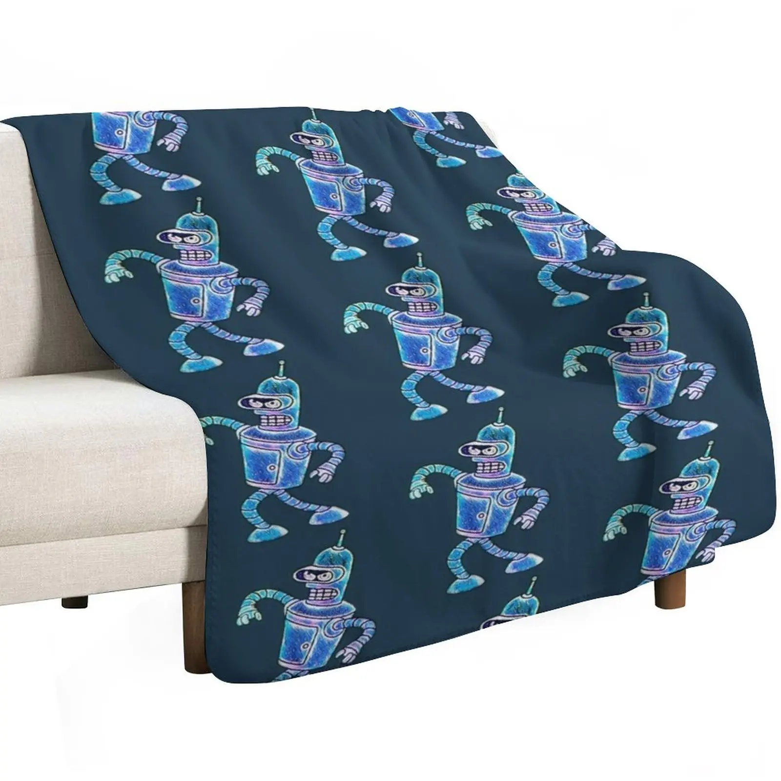Bender Strut Midnight Edition Throw Blanket Comforter Cute Multi-Purpose Luxury Throw Personalized Gift Hairys Blankets