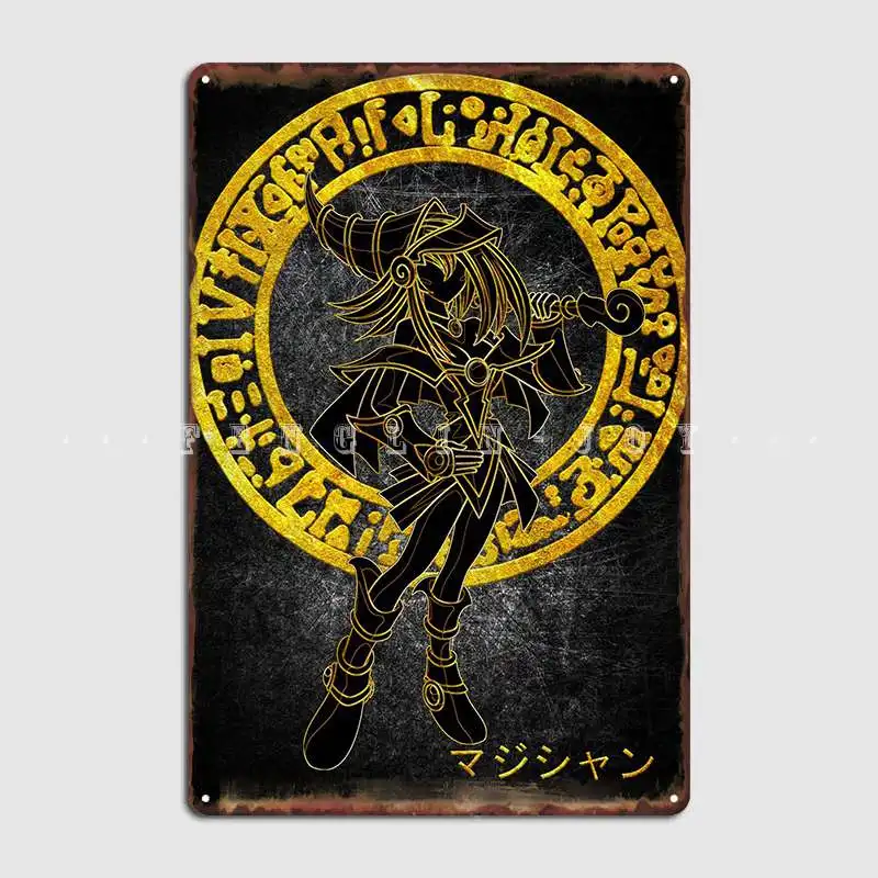 Dark Magician Girl Yugioh Metal Sign Club Home Wall Customize Wall Plaque Tin Sign Posters