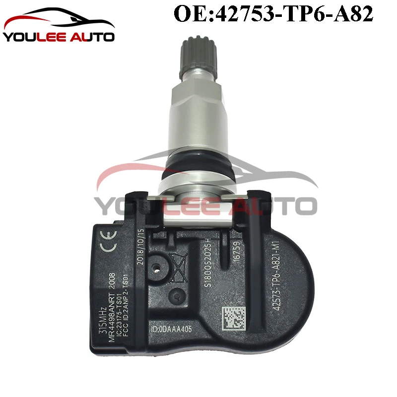 4PCS New 42753-TP6-A82 42753TP6A82 42753-TP6-A820-M1 TPMS Tire Pressure Sensor For Honda Accord Crosstour CR-V 10-15 Auto Parts