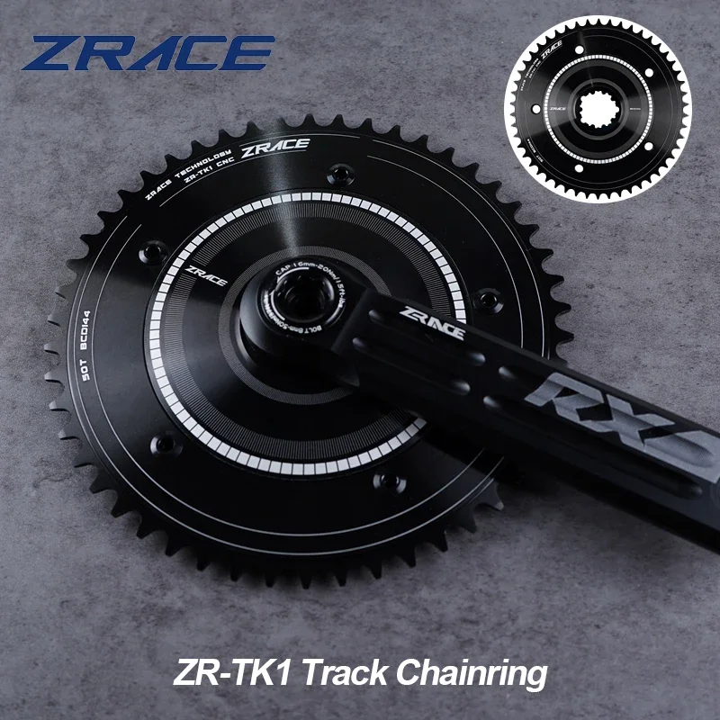 

ZRACE ZR-TK1 Chainring and Spider BCD144 for Direct Mount 3-Hole Cranks Track Bikes / Fixed Gear Chainwheel 46T 47T 49T 50T