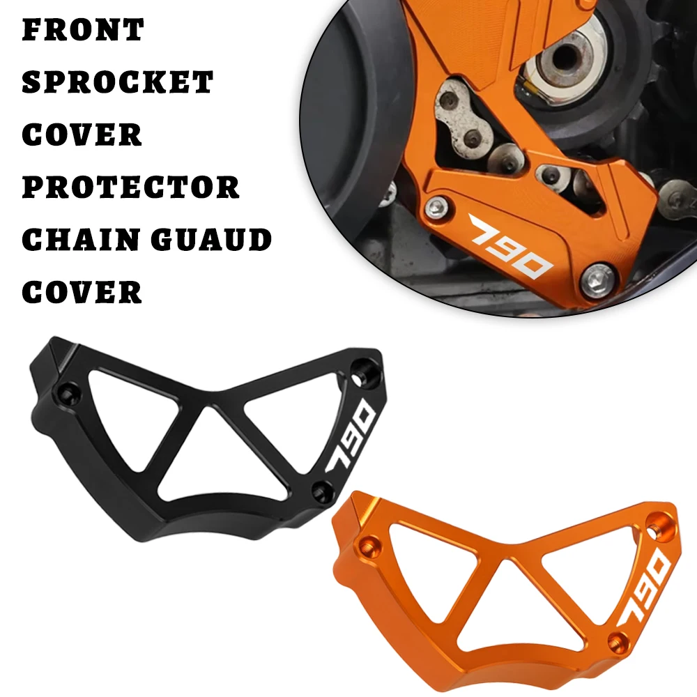 

For 790 890 DUKE 790 890 ADV Adventure S R 2019 2020 2021 2022 2023 2024 2025 Motorcycle Chain Guard Cover Front Sprocket Guard