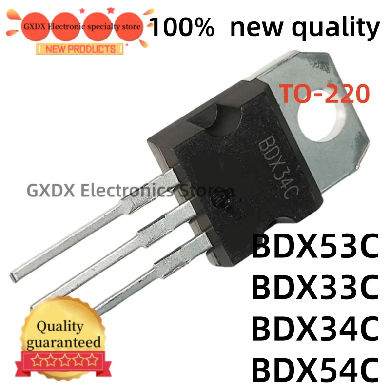 10-20Uds 100% new quality BDX33C BDX34C TO220 BDX53C BDX54C BDX33 BDX34 BDX53 BDX54 TO-220 Darlington Transistor