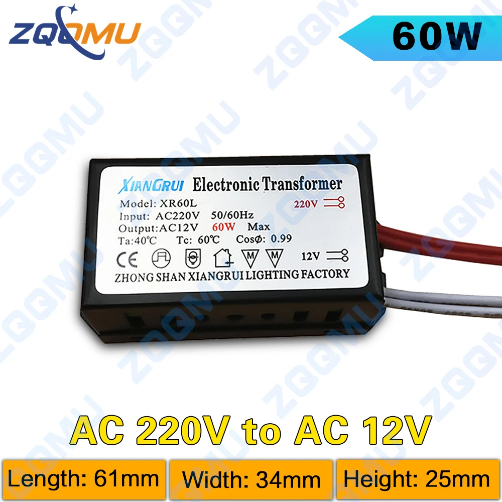 220V Metal Electronic Transformer 12V Driver 20W 50W 60W 80W 120W 160W 180W 200W 250W For LED light bulbs Driver Power Supply