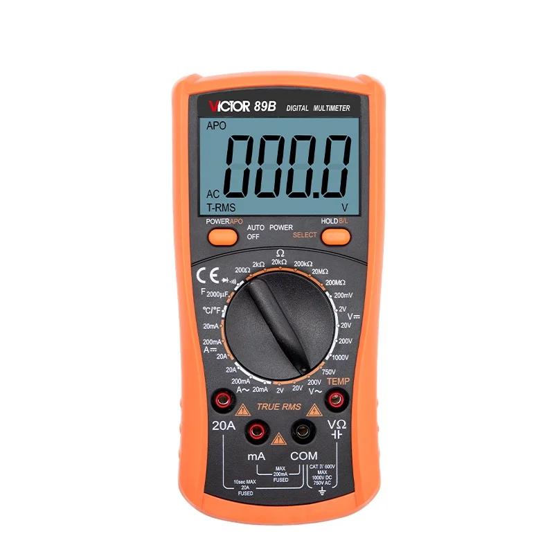 

VICTOR 89B Multimeter Digital Professional with Diode test / Auto off