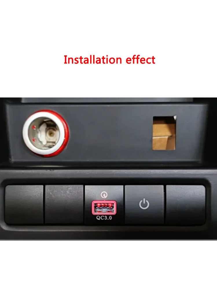 QC3.0 PD USB Charging Outlet Power Adapter Quick Car Charger Socket 12V 24V For VW Golf 6 Jetta 5 MK5 Scirocco 2006-2012 3