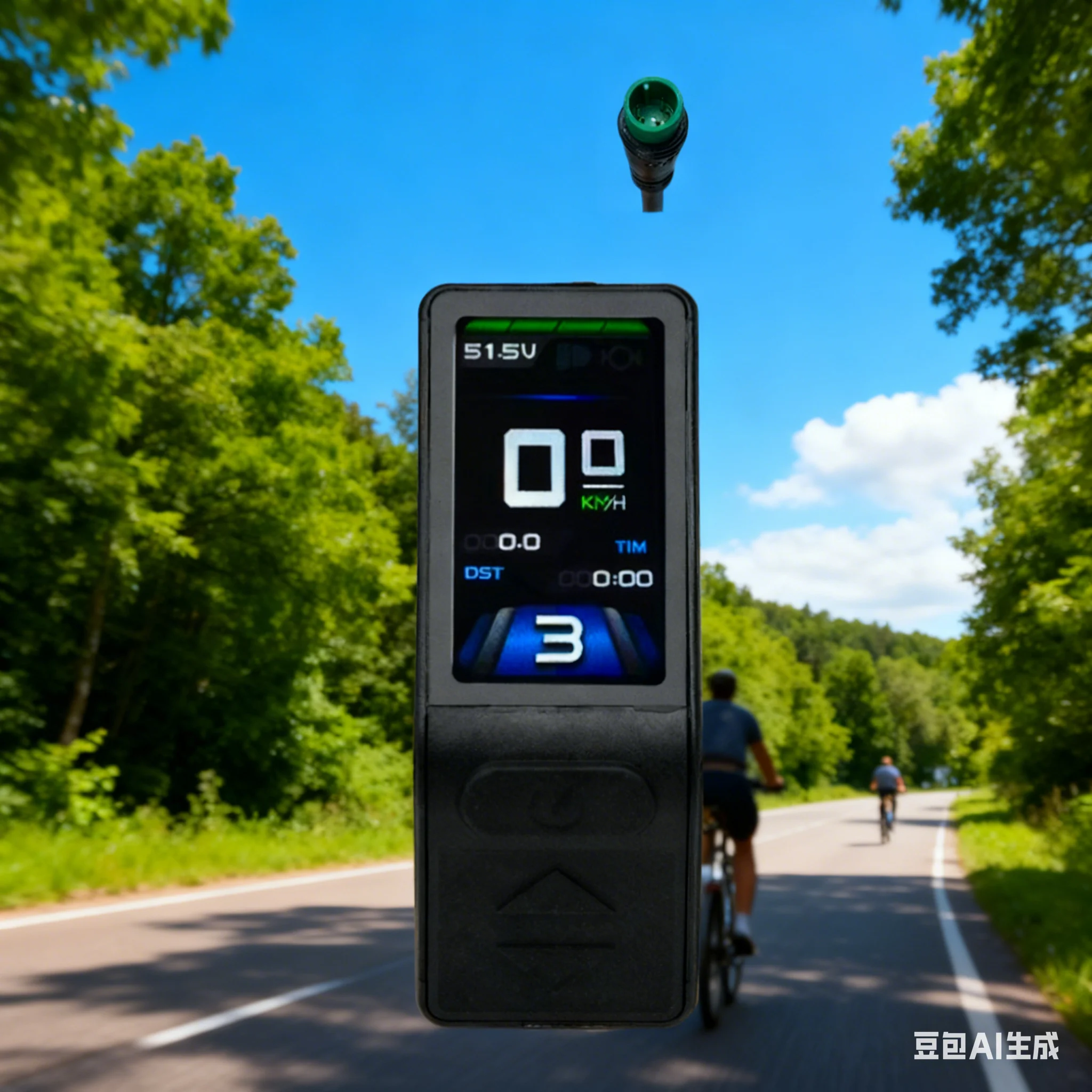 

Electric Bicycle Display Screen For KT-TF04 24V-48V Color Screen LCD Instrument Panel SM/Waterproof Connector Cycling Parts