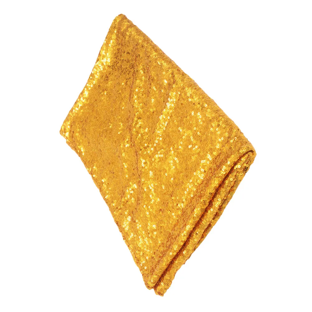 Golden Sequined Tablecloth Paillette Embroidery Stylish Wedding Party Buffet Table Decoration Tablecloth Stylish Table Cover