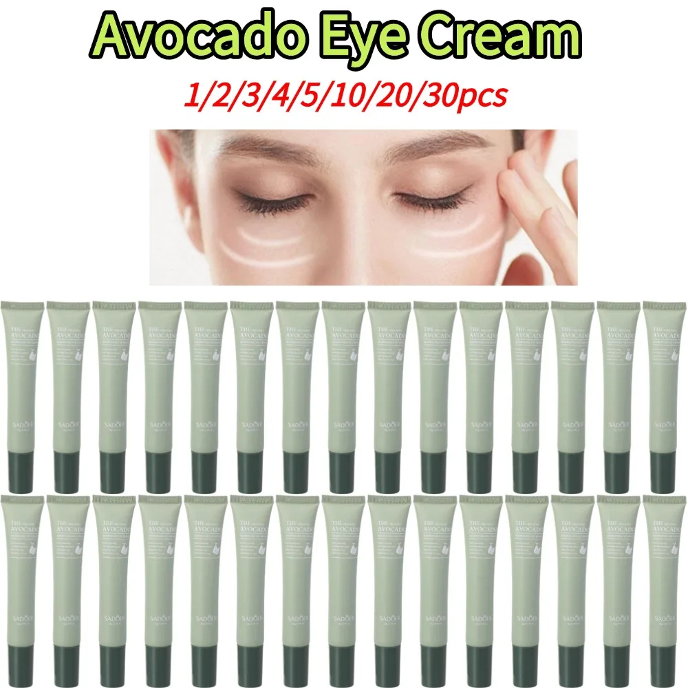 Avocado Eye Cream Anti Puffiness Remove Dark Circles Eye Bags Moisturizing Tightening Fade Fine Lines Under Eye Eye Care Cream