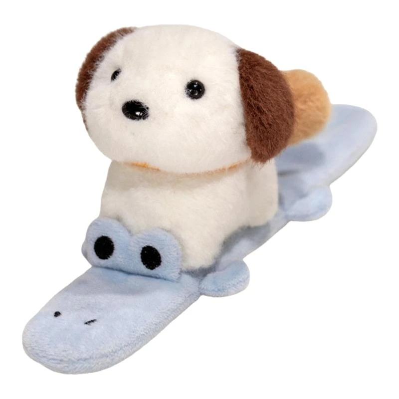 

Lovely Cartoon Plush Clap Band Bracelet Fun Cuddly Accessory for Various Ages