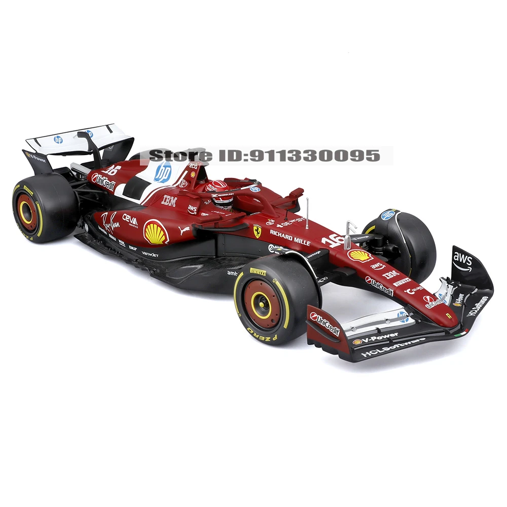 Bburago 1:18 2025 F1 Ferrari SF25 #16 Charles Leclerc #44 Lewis Hamilton model simulation car model alloy car toy collection