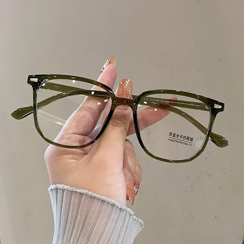 Finished Ladies Myopia Glasses Retro Anti Blue Light Blocking Near Sight Eyeglasses Optical Prescription Short-sight Eyewear
