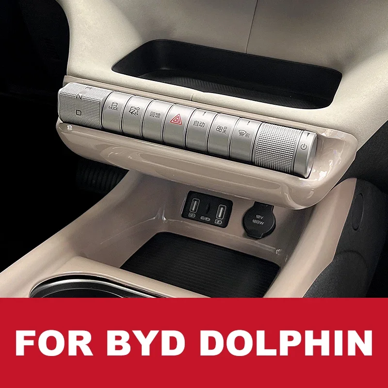 

Декоративная рамка для центрального редуктора управления Byd Dolphin 2022 2023, переключатель кондиционера автомобиля, защитный чехол, аксессуары