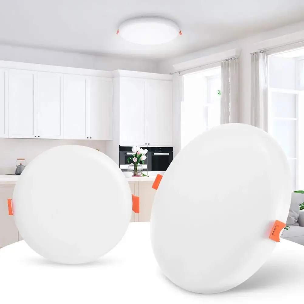 Ultra-thin LED Bezel-Less Panel Light 10W 18W 24W Hotel Exhibition Hall ceiling Light Embedded Direct luminous light