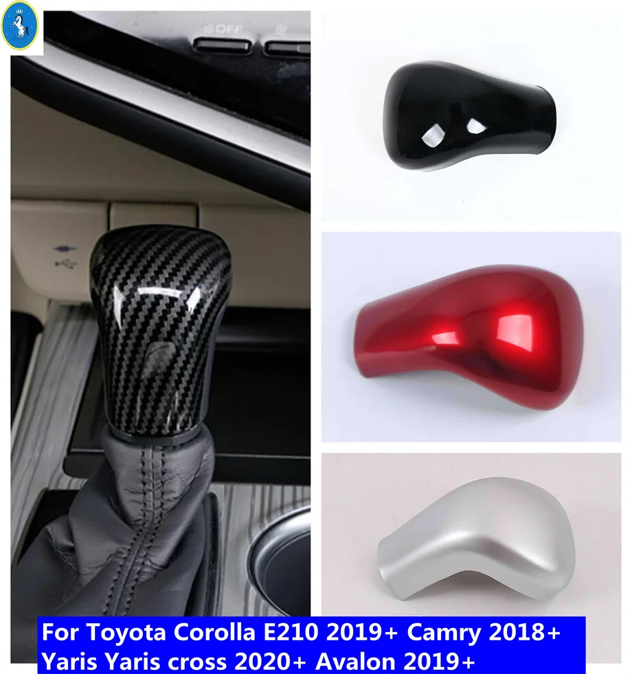 

Gear Shift Head Knob Cover Trim For Toyota Corolla E210 2019+ Camry 2018+ Yaris Yaris cross 2020+ Avalon 2019+ Car Accessories