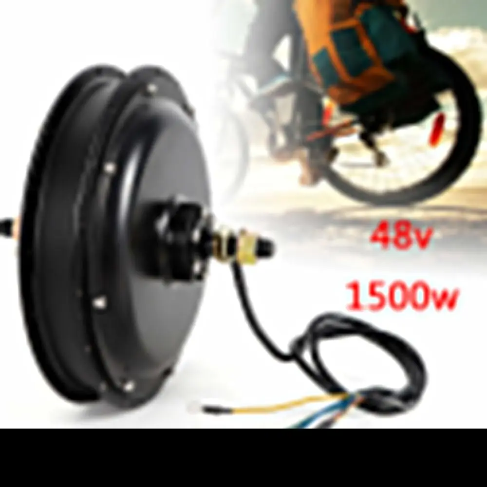 

Rear Wheel Motor 1500W Electric Hub Motor 500Rpm Brushless Gearless Threaded Hub Motor for 20-28 Inch Conventional Bikes and Re