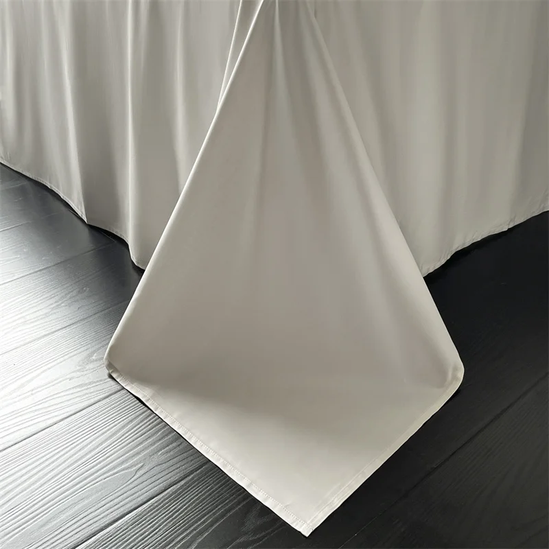 Svetanya Lyocell Cotton Bed Linens Jacquard Bedding Set Sheet Pillowcase Quilt Cover Ru Queen King Size