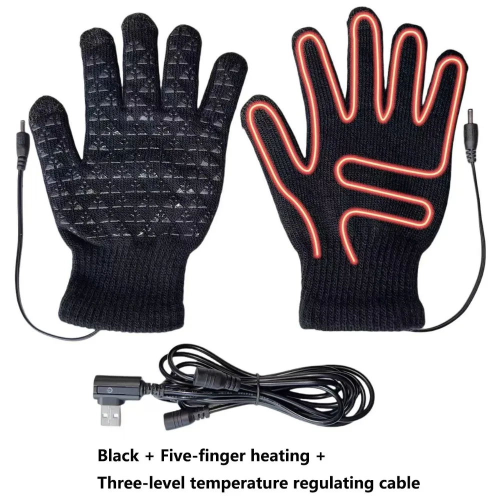 

Креативные утолщенные перчатки с USB-подогревом, регулируемые, нескользящие, электрические, с подогревом, теплые, многоразовые, для сенсорных экранов, зимние