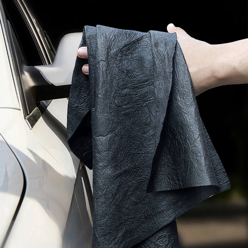 Microfiber Dish Towels Rag Cutlery Washing Cloths Cleaning Rags Kitchen 30X30X0.1CM Black Non-woven Fabric Duster