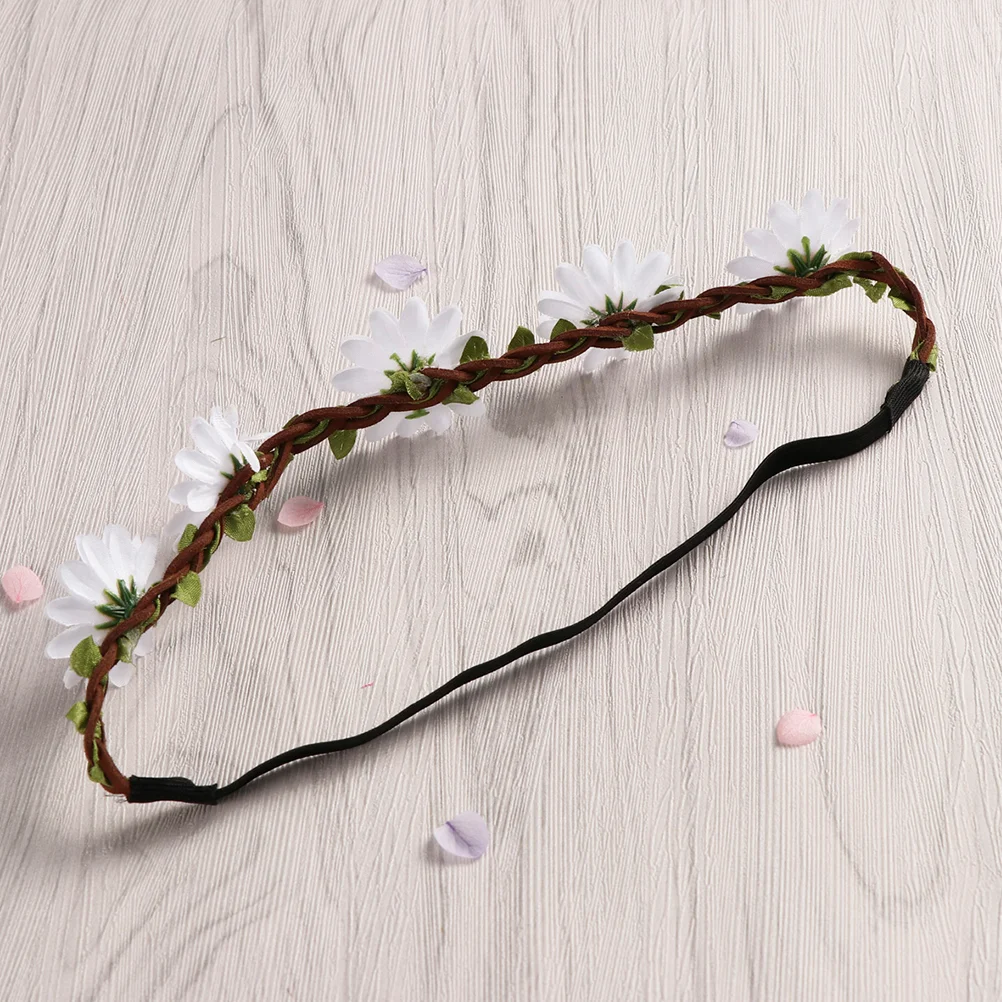 5 uds banda para el cabello de flores diadema hawaiana corona de girasol accesorios guirnalda