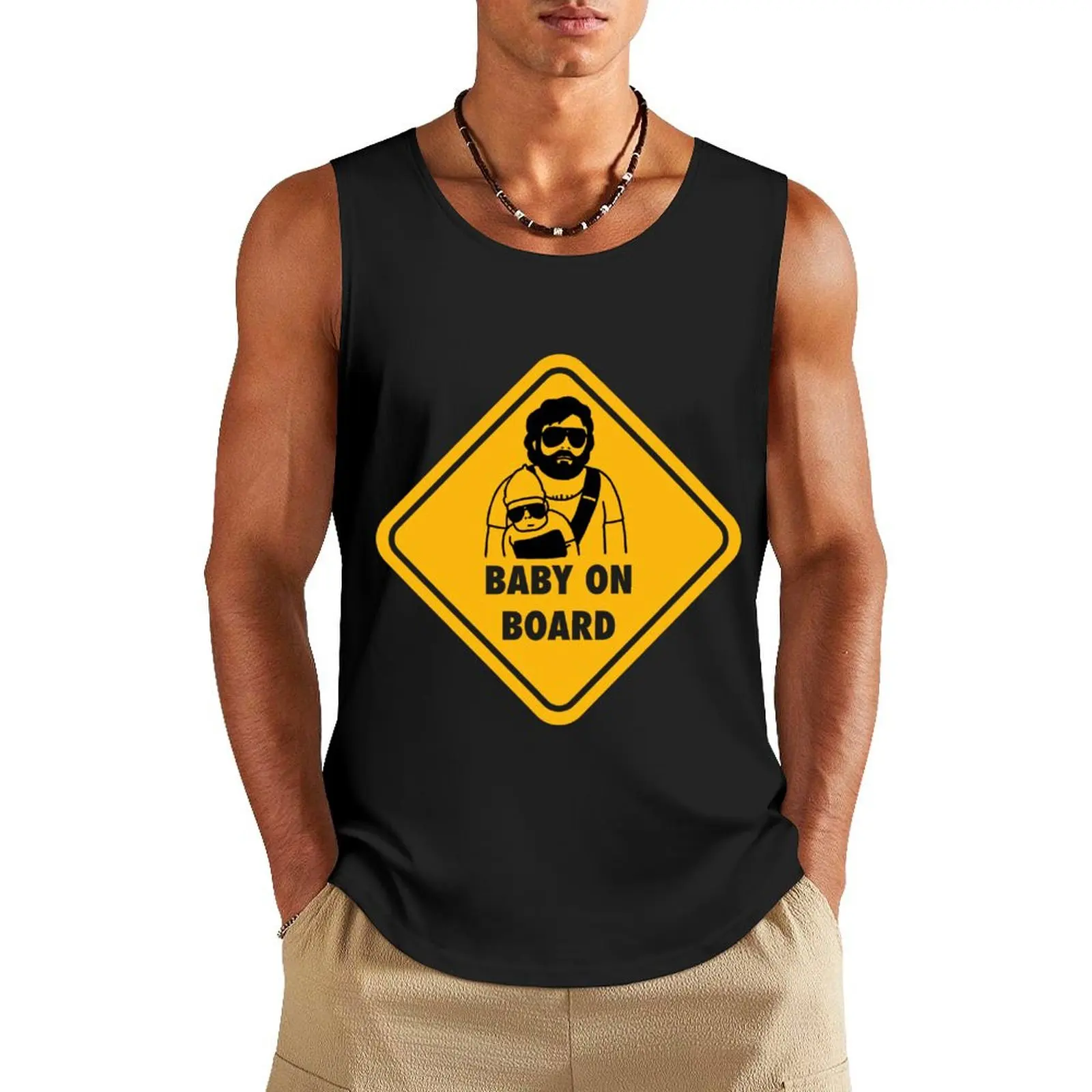 

Baby on board (Carlos from the Hangover) Tank Top men clothings Men's clothing brands best selling products vest men