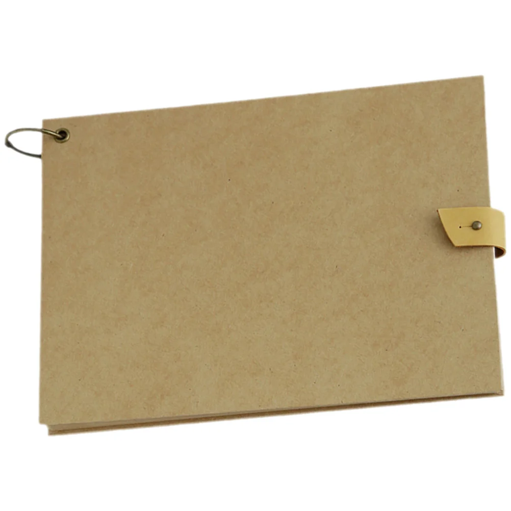 s High Durability Vintage Paper Notebook Blank Scrapbook Writing Book Schedule Notepad Grid Composition Planner Home