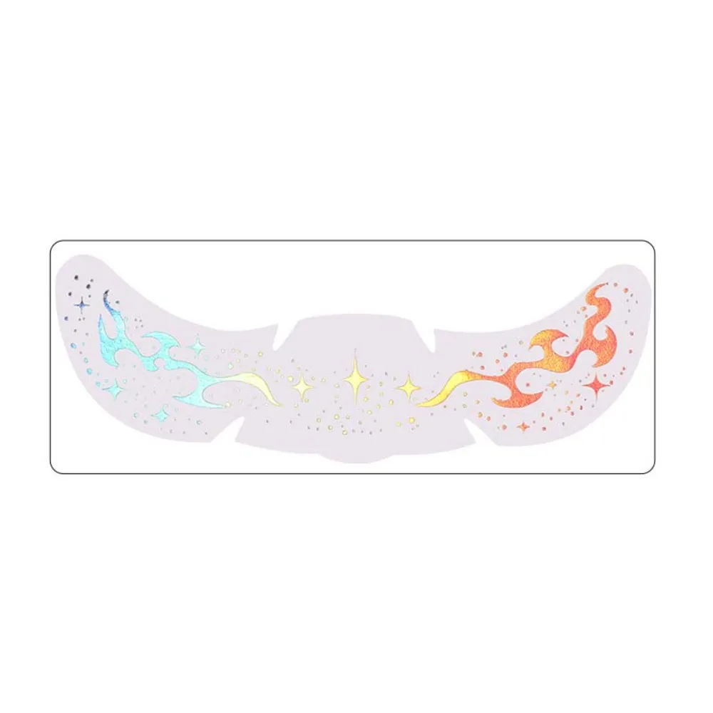 DIY Laser Freckle Tattoo Sticker Fish Scale Moon Star Bronzing Sparkle Face Temporary Tattoo Convenient Butterfly Dots Heart