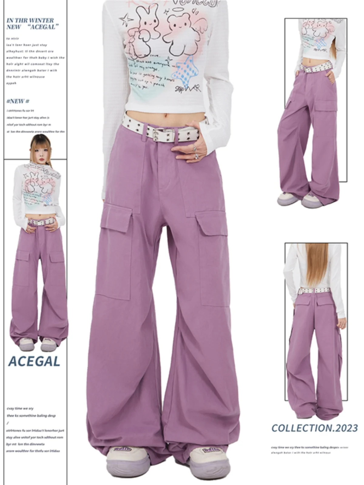 

Remedie Loose Straight Leg Workwear Pants for Men And Women Autumn Winter Casual Wide Leg Floor Length Trousers