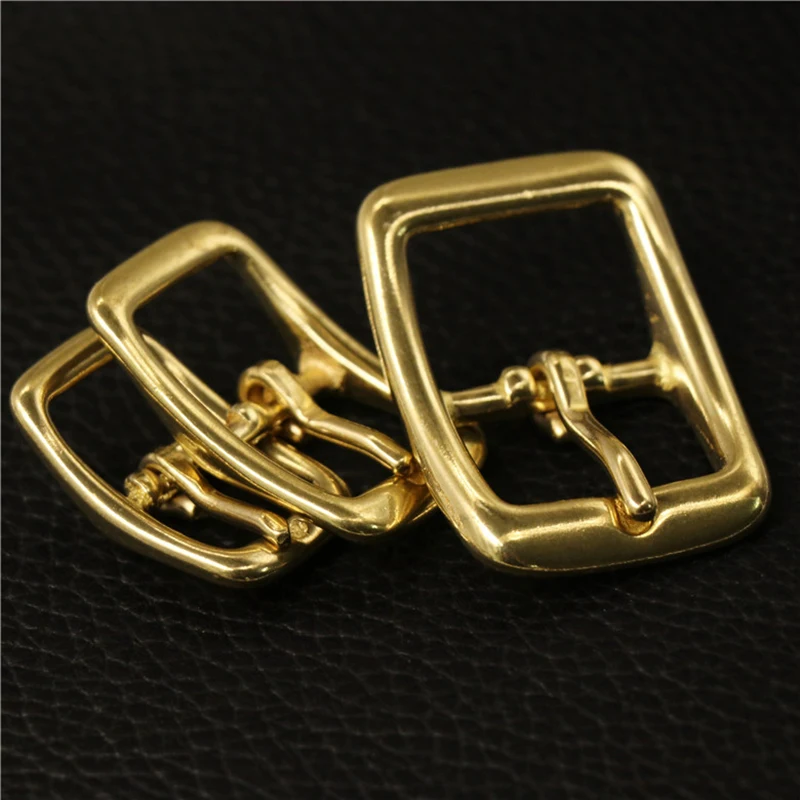 1piece Brass Belt Buckle Tri-glide Adjustable Buckle Pin Buckle for Leather Craft Bag Strap Horse Bridle Halter Harness Parts