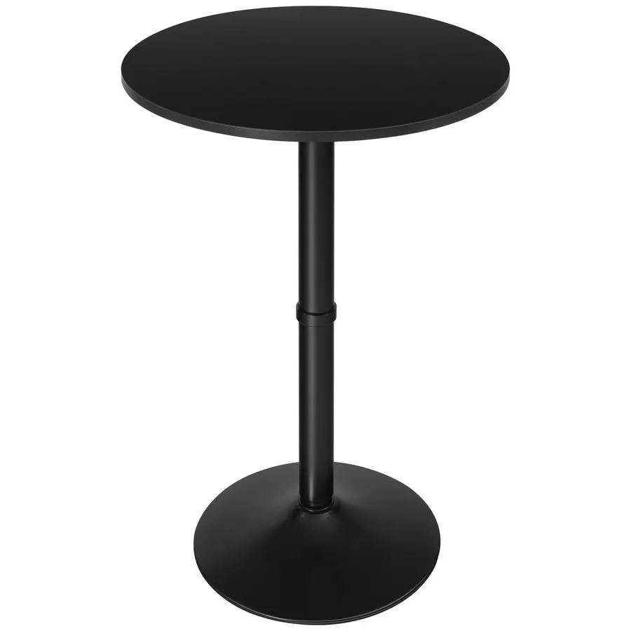 

Round Bar Table, 35 Tall Pub Table, with NonSlip Base for Narrow Space, Bar Height Table for Kitchen, Easy to Assemble, Black B