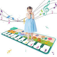 Kids Musical Piano Mat Toddlers Floor Keyboard Dance Mat with 8 Animal Sounds Baby Mat Musical Carpet Educational Toy Kids Gifts