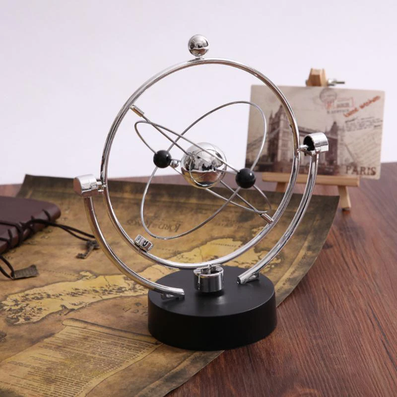 Celestial Orbit Perpetual Motion Desk Toy Magnetic Swing Rotating Balance Model Home Office Table Decor Creative Gift