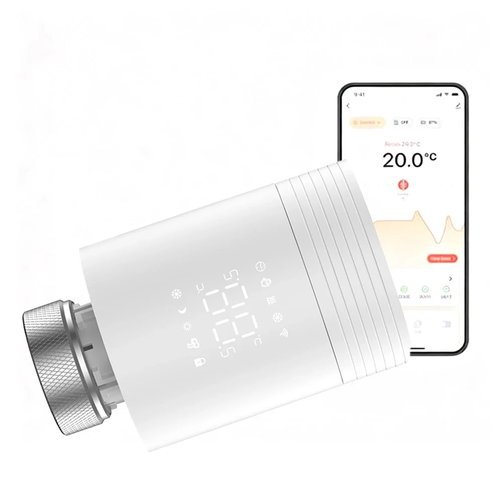 For Bedrooms Radiator Thermostat App Controlled Radiator Thermostat Battery Powered Thermostat App Controlled Thermostat