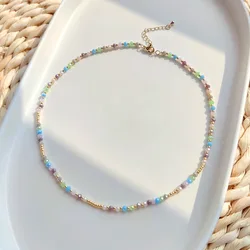 KKBEAD Boho Colorful Crystal Miyuki Necklace Jewelry Wholesale Supplier Beaded Necklace Choker for Women Accessories