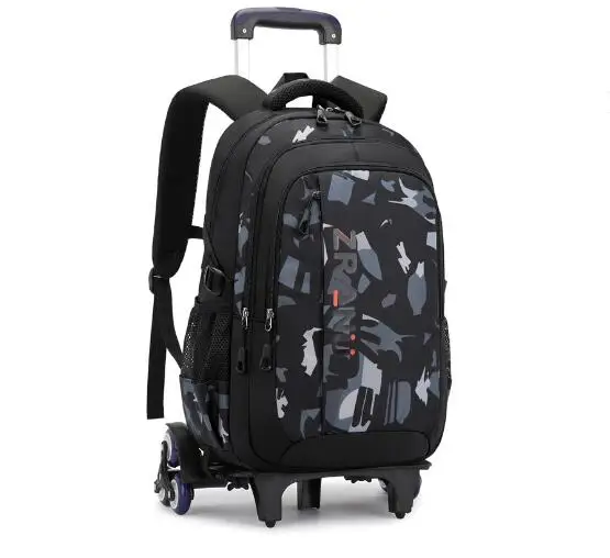 Schooltas Met Wielen Rollende Rugzak Tassen Kids Schooltas Reizen Trolley Tas Kinderen Wheeled School Rugzak Voor Jongens