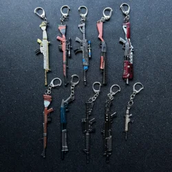 Fort Keychain Battlegrounds Backpack 98k Mini Gun M416 Toys Key Ring Woman Man Jewelry Wholesale