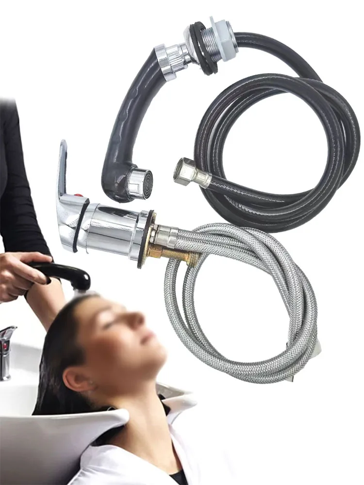 Shampoo Bed Nozzle Mixer Faucet Sink Shower With Hose Hairdresser Faucet Hair Salon Faucet Nozzle Extenders