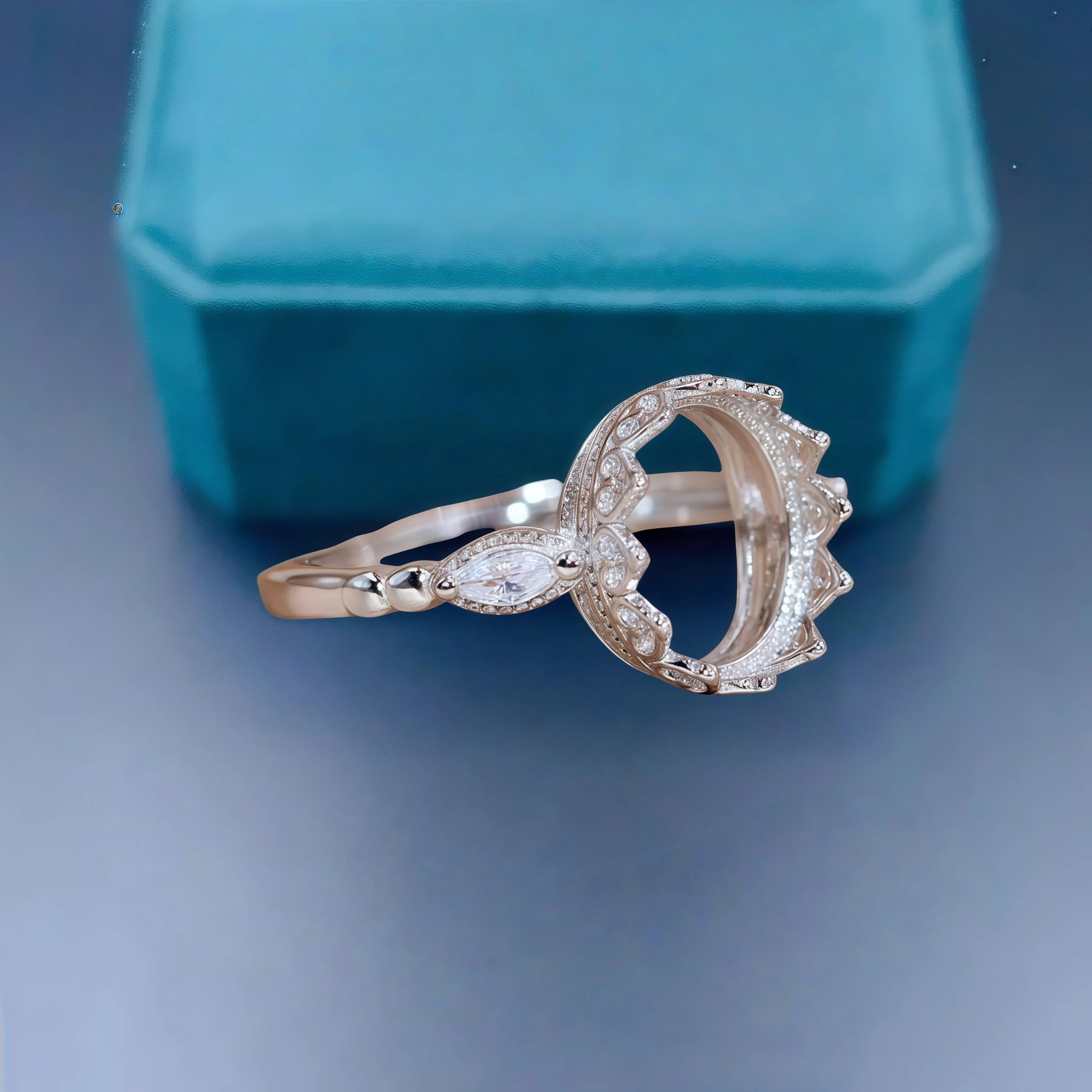

Setting 6*8/7*9/8*10mm Ellipse Stone DIY Empty Holder Ring S925 Sterling Silver Fine Fashion Design Charm Jewelry for Woman