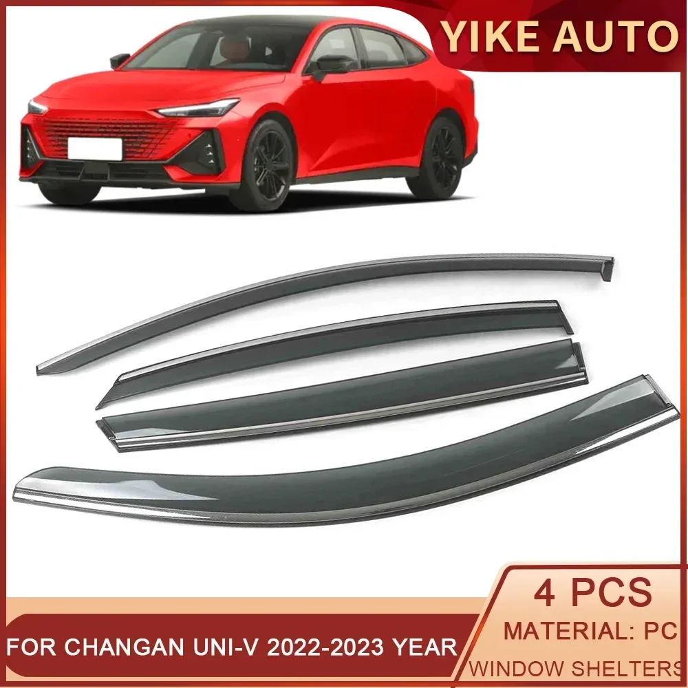 

For Changan UNI-V 2022-2023 Car Window Sun Rain Shade Visors Shield Shelter Protector Cover Sticker Exterior Accessories